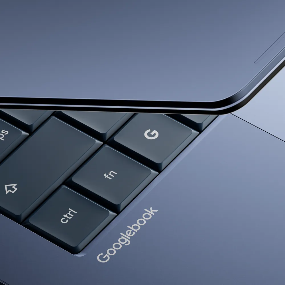 Googlebook laptop keyboard detail