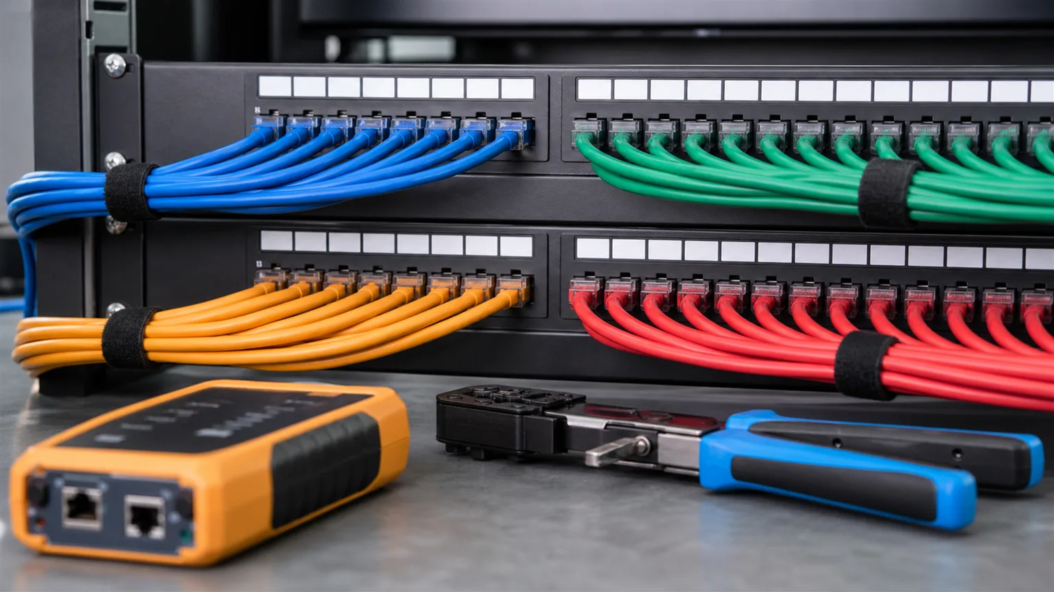 Network infrastructure and office cabling - additional illustration